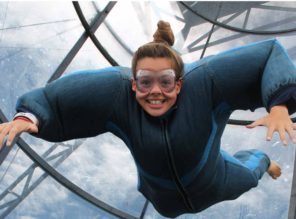 ELEVATION: Charlotte Hill tests the Xtreme Bodyflight Wind Tunnel operated by Coffs City Skydivers. ELEVATION: Charlotte Hill tests the Xtreme Bodyflight Wind Tunnel operated by Coffs City Skydivers.